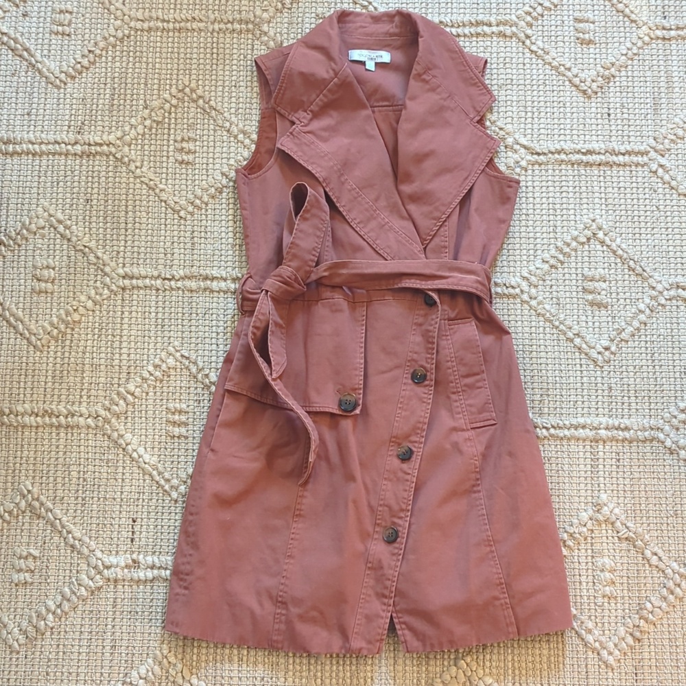 TOCCIN trench wrap dress | Red | Size small